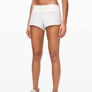 Speed up low rise 2.5" lined shorts White, size 6